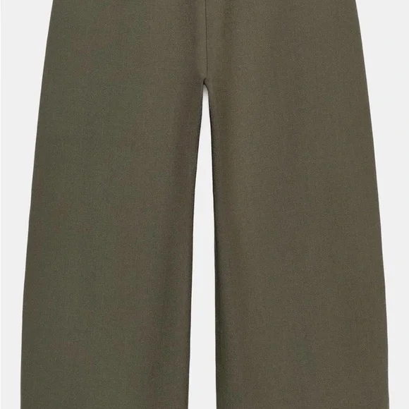 Zara Pleated Balloon Pants - Dark Khaki - Picture 2 of 3